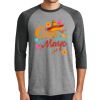 Unisex Tri-Blend 3/4 Sleeve Raglan T-Shirt Thumbnail