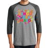 Unisex Tri-Blend 3/4 Sleeve Raglan T-Shirt Thumbnail