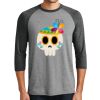 Unisex Tri-Blend 3/4 Sleeve Raglan T-Shirt Thumbnail