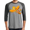 Unisex Tri-Blend 3/4 Sleeve Raglan T-Shirt Thumbnail