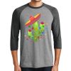 Unisex Tri-Blend 3/4 Sleeve Raglan T-Shirt Thumbnail