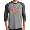 Unisex Tri-Blend 3/4 Sleeve Raglan T-Shirt Thumbnail