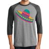 Unisex Tri-Blend 3/4 Sleeve Raglan T-Shirt Thumbnail