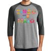 Unisex Tri-Blend 3/4 Sleeve Raglan T-Shirt Thumbnail