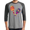 Unisex Tri-Blend 3/4 Sleeve Raglan T-Shirt Thumbnail