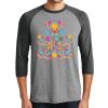 Unisex Tri-Blend 3/4 Sleeve Raglan T-Shirt Thumbnail