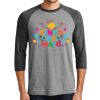 Unisex Tri-Blend 3/4 Sleeve Raglan T-Shirt Thumbnail