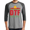 Unisex Tri-Blend 3/4 Sleeve Raglan T-Shirt Thumbnail
