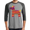 Unisex Tri-Blend 3/4 Sleeve Raglan T-Shirt Thumbnail