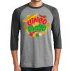 Unisex Tri-Blend 3/4 Sleeve Raglan T-Shirt Thumbnail