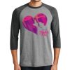 Unisex Tri-Blend 3/4 Sleeve Raglan T-Shirt Thumbnail