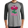 Unisex Tri-Blend 3/4 Sleeve Raglan T-Shirt Thumbnail