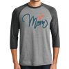 Unisex Tri-Blend 3/4 Sleeve Raglan T-Shirt Thumbnail