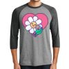 Unisex Tri-Blend 3/4 Sleeve Raglan T-Shirt Thumbnail
