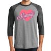 Unisex Tri-Blend 3/4 Sleeve Raglan T-Shirt Thumbnail