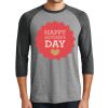 Unisex Tri-Blend 3/4 Sleeve Raglan T-Shirt Thumbnail