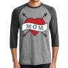 Unisex Tri-Blend 3/4 Sleeve Raglan T-Shirt Thumbnail