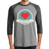 Unisex Tri-Blend 3/4 Sleeve Raglan T-Shirt Thumbnail