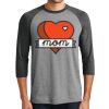 Unisex Tri-Blend 3/4 Sleeve Raglan T-Shirt Thumbnail
