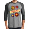 Unisex Tri-Blend 3/4 Sleeve Raglan T-Shirt Thumbnail