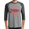 Unisex Tri-Blend 3/4 Sleeve Raglan T-Shirt Thumbnail