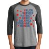 Unisex Tri-Blend 3/4 Sleeve Raglan T-Shirt Thumbnail