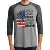Unisex Tri-Blend 3/4 Sleeve Raglan T-Shirt Thumbnail