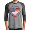 Unisex Tri-Blend 3/4 Sleeve Raglan T-Shirt Thumbnail