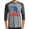 Unisex Tri-Blend 3/4 Sleeve Raglan T-Shirt Thumbnail