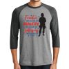 Unisex Tri-Blend 3/4 Sleeve Raglan T-Shirt Thumbnail