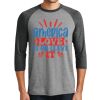 Unisex Tri-Blend 3/4 Sleeve Raglan T-Shirt Thumbnail