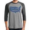 Unisex Tri-Blend 3/4 Sleeve Raglan T-Shirt Thumbnail