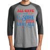 Unisex Tri-Blend 3/4 Sleeve Raglan T-Shirt Thumbnail