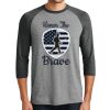 Unisex Tri-Blend 3/4 Sleeve Raglan T-Shirt Thumbnail