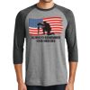 Unisex Tri-Blend 3/4 Sleeve Raglan T-Shirt Thumbnail
