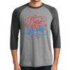 Unisex Tri-Blend 3/4 Sleeve Raglan T-Shirt Thumbnail