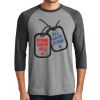 Unisex Tri-Blend 3/4 Sleeve Raglan T-Shirt Thumbnail