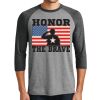 Unisex Tri-Blend 3/4 Sleeve Raglan T-Shirt Thumbnail