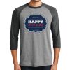 Unisex Tri-Blend 3/4 Sleeve Raglan T-Shirt Thumbnail