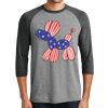 Unisex Tri-Blend 3/4 Sleeve Raglan T-Shirt Thumbnail