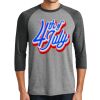 Unisex Tri-Blend 3/4 Sleeve Raglan T-Shirt Thumbnail