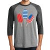 Unisex Tri-Blend 3/4 Sleeve Raglan T-Shirt Thumbnail