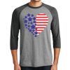 Unisex Tri-Blend 3/4 Sleeve Raglan T-Shirt Thumbnail