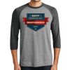 Unisex Tri-Blend 3/4 Sleeve Raglan T-Shirt Thumbnail