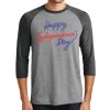 Unisex Tri-Blend 3/4 Sleeve Raglan T-Shirt Thumbnail