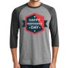 Unisex Tri-Blend 3/4 Sleeve Raglan T-Shirt Thumbnail