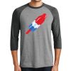 Unisex Tri-Blend 3/4 Sleeve Raglan T-Shirt Thumbnail