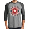 Unisex Tri-Blend 3/4 Sleeve Raglan T-Shirt Thumbnail