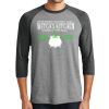 Unisex Tri-Blend 3/4 Sleeve Raglan T-Shirt Thumbnail