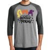 Unisex Tri-Blend 3/4 Sleeve Raglan T-Shirt Thumbnail